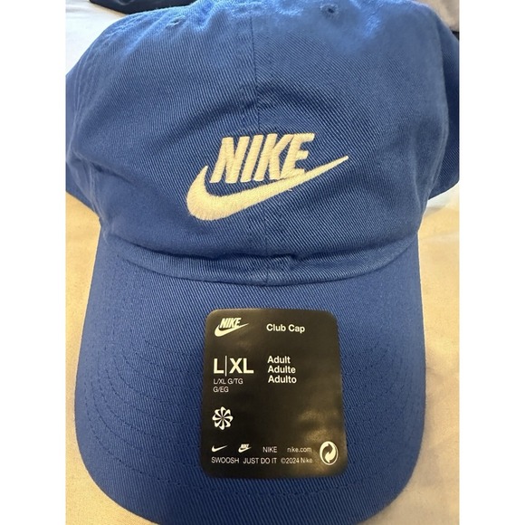 Nike Other - Nike Club Cap Hat Royal Blue FB5368 480  Adult Unisex Adjustable Size L/XLNWT